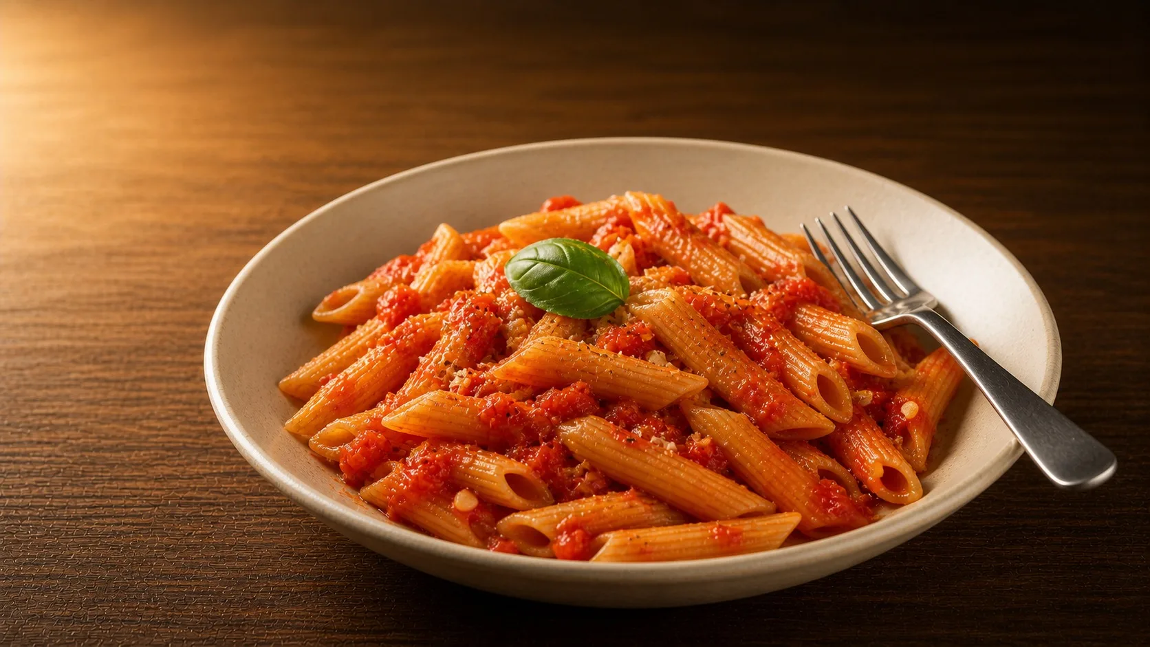 15-Minute Tomato Penne Rigate — Cibo di Italia pasta recipe