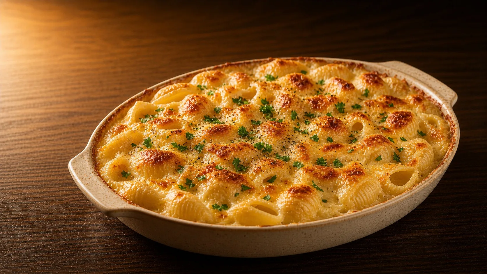 Cheesy Conchiglie Casserole — Cibo di Italia pasta recipe