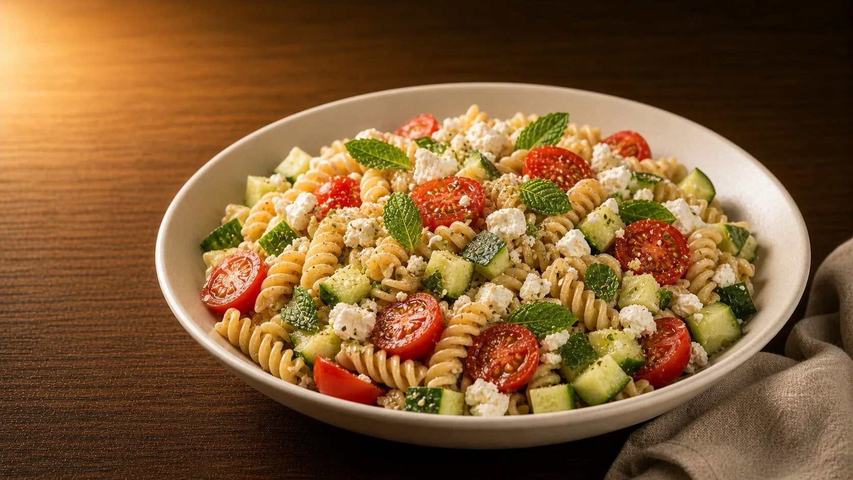 Lunchbox Pasta Salad with Chicken & Sweetcorn — Cibo di Italia pasta recipe
