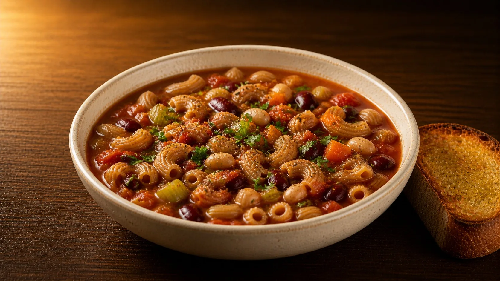 Hearty Bean & Pasta Soup