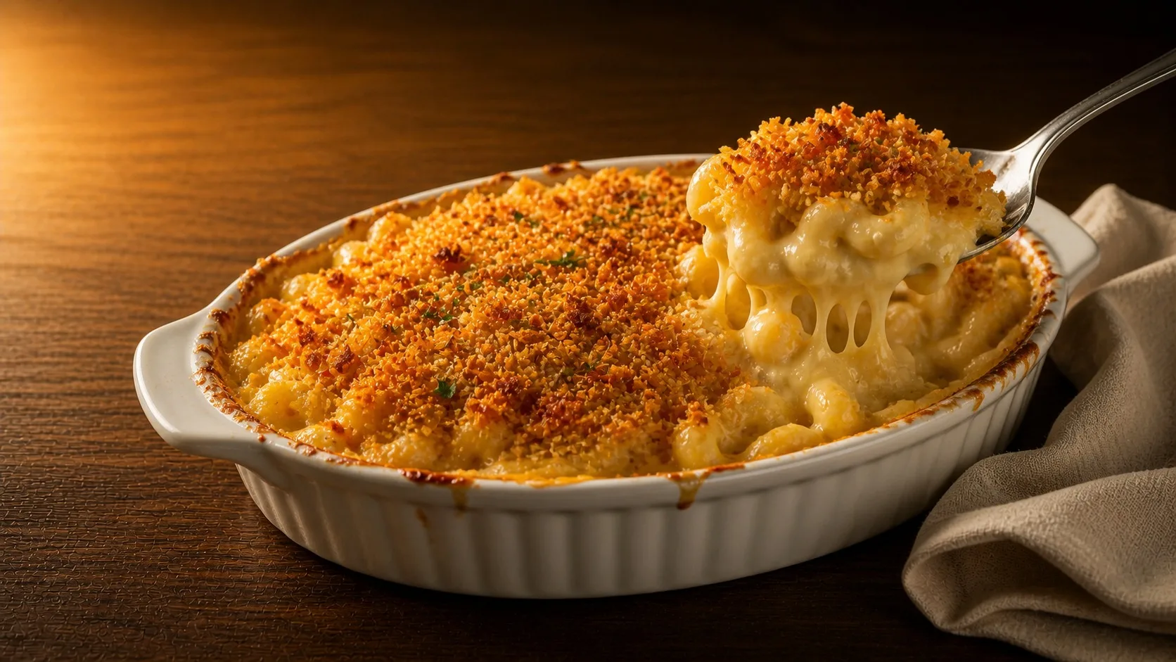 Mac & Cheese with Crispy Topping — Cibo di Italia pasta recipe
