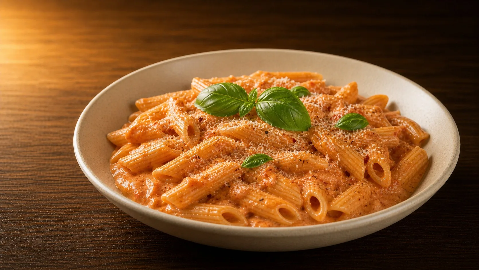 Pasta in Creamy Tomato Sauce — Cibo di Italia pasta recipe